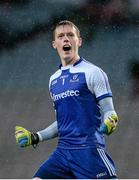 2 August 2014; Monaghan goalkeeper Rory Beggan celebrates a goal by team-mate Chris McGuinness in extra-time. GAA Football All-Ireland Senior Championship, Round 4B, Kildare v Monaghan, Croke Park, Dublin. Picture credit: Piaras Ó Mídheach / SPORTSFILE