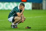 2 August 2014; A disappointed Eoin Doyle, Kildare, after the game. GAA Football All-Ireland Senior Championship, Round 4B, Kildare v Monaghan, Croke Park, Dublin. Picture credit: Oliver McVeigh / SPORTSFILE