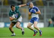 2 August 2014; Padraig O'Neill, Kildare, in action against Stephen Gollogly, Monaghan. GAA Football All-Ireland Senior Championship, Round 4B, Kildare v Monaghan, Croke Park, Dublin. Picture credit: Piaras Ó Mídheach / SPORTSFILE