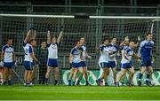 2 August 2014; Eleven Monaghan players face down a late Kildare free. GAA Football All-Ireland Senior Championship, Round 4B, Kildare v Monaghan, Croke Park, Dublin. Picture credit: Piaras Ó Mídheach / SPORTSFILE