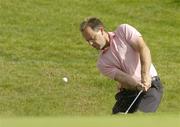 14 September 2006; Leslie Walker, Dundalk Golf Club, plays from the bunker onto the 12 green during the first round of the Sherry Fitzgerald PGA Irish Championship. Druids Heath, Co. Wicklow. Picture credit: Matt Browne / SPORTSFILE