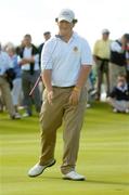 14 September 2006; Ronan Burke, Castle Golf Club, reacts to a missed putt on the 18th during the Bulmers Junior Cup Final. Bulmers Cups and Shields Finals 2006, Enniscrone Golf Club, Enniscrone, Sligo. Picture credit: Ray McManus / SPORTSFILE