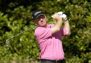 15 September 2006; Philip Walton, watches his tee shot from the 3rd tee box during the second day of the Sherry Fitzgerald PGA Irish Championship. Druids Heath, Co. Wicklow. Picture credit: Matt Browne / SPORTSFILE