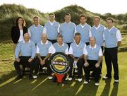 15 September 2006: Cork Golf Club, who were beaten in the semi-final of the Bulmers Senior Cup. Back row, left to right: Orlaith Fortune, Marketing Manager, Bulmers, Mark Ford, Sean McSweeney, Alan Harrington, Gary O’Flaherty, Tom Cleary, Stephen Hackett, front row, l to r: Pat Lyons, Gerald Haugh, President, Tom Ruddy, Captain, Peter Cowley, Team Captain and John Philip, Vice Captain. Bulmers Cups and Shields Finals 2006, Enniscrone Golf Club, Enniscrone, Sligo. Picture credit: Ray McManus / SPORTSFILE