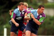 23 August 1999; Andy Ward comes away with the ball from Matt Mostyn during an Ireland Rubgy training session at Dr Hickey Park in Greystones, Wicklow. Photo by Matt Browne/Sportsfile