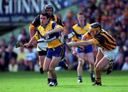 15 August 1999; Barry Murphy of Clare in action against Canice Brennan of Kilkenny during the Guinness All-Ireland Senior Hurling Championship Semi-Final match between Kilkenny and Clare at Croke Park in Dublin. Photo by Brendan Moran/Sportsfile