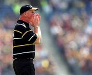 15 August 1999; Kilkenny manager Brian Cody during the Guinness All-Ireland Senior Hurling Championship Semi-Final match between Kilkenny and Clare at Croke Park in Dublin. Photo by Ray McManus/Sportsfile