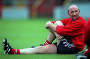 30 August 1999; Cork's Brian Corcoran during a training session, at Páirc Uí Chaoimh in Cork, in advance of the Guinness All-Ireland Senior Hurling Championship Final. Photo by Brendan Moran/Sportsfile