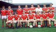 16 September 1990; The Cork team prior to the All-Ireland Senior Football Championship Final between Cork and Meath at Croke Park in Dublin. Photo by Ray McManus/Sportsfile