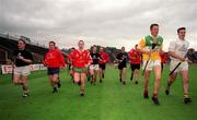 30 August 1999; Cork players during a training session, at Páirc Uí Chaoimh in Cork, in advance of the Guinness All-Ireland Senior Hurling Championship Final. Photo by Brendan Moran/Sportsfile