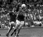 20 September 1987; Mick Lyons of Meath in action against Cork's Jimmy Kerrigan during the All-Ireland Senior Football Championship Final between Meath and Cork at Croke Park in Dublin. Photo by Ray McManus/Sportsfile