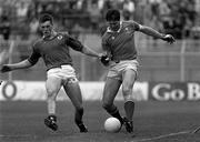 15 April 1990; Shay Fahy of Cork in action against Colm Brady of Meath during the Royal Liver Assurance National Football League Semi-Final match between Meath and Cork at Croke Park in Dublin. Photo by Ray McManus/Sportsfile