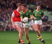 1 May 1994; Cormac Murphy of Meath in action against Kieran McGeeney of Armagh during the Church & General National Football League Final between Armagh and Meath at Croke Park in Dublin. Photo by Ray McManus/Sportsfile