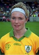 4 September 1999; Meath captain Deborah Mangan during the All-Ireland Senior Ladies Football Championship Semi-Final between Mayo and Meath at Parnell Park in Dublin. Photo by Ray Lohan/Sportsfile