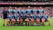 18 July 1999; The Dublin team prior to the Bank of Ireland Leinster Senior Football Championship Semi-Final Replay between Dublin and Laois at Croke Park in Dublin. Photo by Damien Eagers/Sportsfile