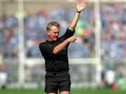 1 August 1999; Referee Eddie Whelan during the Leinster Minor Football Championship Final between Dublin and Wexford at Croke Park in Dublin. Photo by Ray McManus/Sportsfile