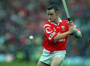 8 August 1999, Fergal Ryan of Cork during the Guinness All-Ireland Senior Hurling Championship Semi-Final match between Cork and Offaly at Croke Park in Dublin. Photo by Damien Eagers/Sportsfile