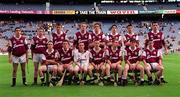 15 August 1999; The Galway team prior to the All-Ireland Minor Hurling Championship Semi-Final match between Galway and Kilkenny at Croke Park in Dublin. Photo by Brendan Moran/Sportsfile