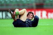 31 August 1999; Jeff Kenna during a Republic of Ireland training session at Lansdowne Road in Dublin. Photo by Ray McManus/Sportsfile