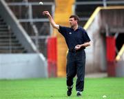 30 August 1999; Cork manager Jimmy Barry Murphy during a training session, at Páirc Uí Chaoimh in Cork, in advance of the Guinness All-Ireland Senior Hurling Championship Final. Photo by Damien Eagers/Sportsfile