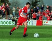 30 October 1995; Johnny Kenny of Sligo Rovers during the Bord Gáis League Cup Final First Leg match between Sligo Rovers and Shelbourne at the Showgrounds in Sligo. Photo by David Maher/Sportsfile