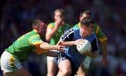 1 August 1999; Jonathan Magee of Dublin in action against,  Evan Kelly of Meath during the Bank of Ireland Leinster Senior Football Championship Final between Meath and Dublin at Croke Park in Dublin. Photo by Brendan Moran/Sportsfile