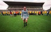 28 August 1999; Keith Wood of Ireland, wearing an Argentina jersey, following the Rugby World Cup Warm-up match between Ireland and Argentina at Lansdowne Road in Dublin. Photo by Brendan Moran/Sportsfile