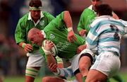 28 August 1999; Keith Wood of Ireland during the Rugby World Cup Warm-up match between Ireland and Argentina at Lansdowne Road in Dublin. Photo by Brendan Moran/Sportsfile