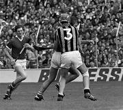 2 September 1983; Jimmy Barry Murphy of Cork tries to get past Brian Cody of Kilkenny, 3, during the All-Ireland Senior Hurling Championship Final between Kilkenny and Cork at Croke Park in Dublin. Photo by Ray McManus/Sportsfile