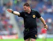 22 August 1999; Referee Michael Convery during the All-Ireland Minor Football Championship Semi-Final match between Cork and Mayo at Croke Park in Dublin. Photo by Aoife Rice/Sportsfile