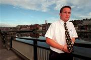 30 August 1999; Michael O'Connell poses for a portrait overlooking the River Lee in advance of the Guinness All-Ireland Senior Hurling Championship Final. Photo by Brendan Moran/Sportsfile