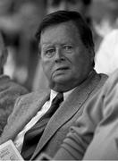 29 July 1990; Commentator Michael O'Hehir wathes on during the Leinster Senior Football Championship Final between Meath and Dublin at Croke Park in Dublin. Photo by Ray McManus/Sportsfile