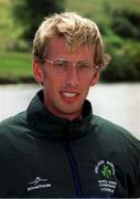 14 July 1999; Rower Neville Maxwell on his return from the recent World Rowing Cup III in Lucerne, where he and Tony O'Connor, not pictured, won gold in the Lightweight Pair event, at the Neptune Rowing Club in Dublin. Photo by Matt Browne/Sportsfile