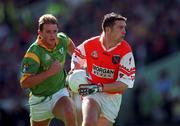 29 August 1999; Oisin McConville of Armagh during the Bank of Ireland All-Ireland Senior Football Championship Semi-Final match between Meath and Armagh at Croke Park in Dublin. Photo by Ray McManus/Sportsfile