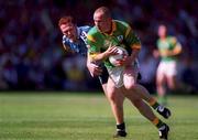 1 August 1999; Ollie Murphy of Meath in action against Peadar Andrews of Dublin during the Bank of Ireland Leinster Senior Football Championship Final between Meath and Dublin at Croke Park in Dublin. Photo by Brendan Moran/Sportsfile