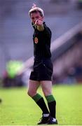 29 August 1999; Referee Paddy Russell during the Bank of Ireland All-Ireland Senior Football Championship Semi-Final match between Meath and Armagh at Croke Park in Dublin. Photo by Ray McManus/Sportsfile