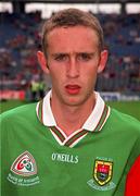 22 August 1999; Mayo captain Paraic Kelly prior to the All-Ireland Minor Football Championship Semi-Final match between Cork and Mayo at Croke Park in Dublin. Photo by Matt Browne/Sportsfile