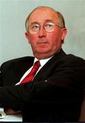 1 September 1999; Pat O'Neill, Irish Sports Council Chairman, at the announcement in Dublin, of the Team Ireland Golf Trust. Photo by Matt Browne/Sportsfile