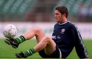 31 August 1999; Robbie Keane during a Republic of Ireland training session at Lansdowne Road in Dublin. Photo by Ray McManus/Sportsfile