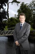 26 August 2006; K Club Chief Executive Michael Davern pictured on the 16th green near the K Club Hotel where the players and officials will be staying for the 2006 Ryder Cup matches. K Club, Straffan, Co. Kildare. Picture credit: Brendan Moran / SPORTSFILE