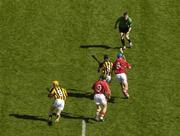 3 September 2006; Referee Barry Kelly throws on the sliotar between Derek Lyng, 8, Kilkenny, and Tom Kenny, 8, Cork to start the game. Also in picture are Kilkenny's James Cha' Fitzpatrick and Cork's Jerry O'Connor. Guinness All-Ireland Senior Hurling Championship Final, Cork v Kilkenny, Croke Park, Dublin. Picture credit: Brendan Moran / SPORTSFILE