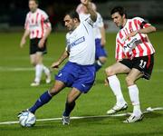 18 September 2006; Greg O'Halloran, Shelbourne, in action against Killian Brennan, Derry City. eircom League Cup Final, Derry City v Shelbourne, Brandywell, Derry. Picture credit: Oliver McVeigh / SPORTSFILE