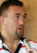 19 September 2006; Ulster's Justin Fitzpatrick during a press conference ahead of their game against Ospreys on Friday next. Newforge Country Club, Belfast, Co. Antrim. Picture credit: Oliver McVeigh / SPORTSFILE