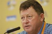 21 September 2006; Ian Woosnam, Team Europe 2006 captain, at a press conference on the final day of practice ahead of the 36th Ryder Cup Matches. K Club, Straffan, Co. Kildare, Ireland. Picture credit: Pat Murphy / SPORTSFILE