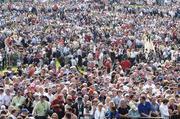 21 September 2006; A general view of the crowd during the opening ceremony of the 36th Ryder Cup at the K Club, Straffan, Co. Kildare, Ireland. Picture credit: Damien Eagers / SPORTSFILE