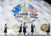 21 September 2006; Lambeg drums and Bodhrans are played on stage during the opening ceremony of the 36th Ryder Cup at the K Club, Straffan, Co. Kildare, Ireland. Picture credit: Brendan Moran / SPORTSFILE