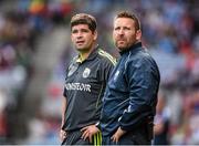 3 August 2014; Kerry manager Eamonn Fitzmaurice and selector Cian O'Neill, right. GAA Football All-Ireland Senior Championship, Quarter-Final, Kerry v Galway, Croke Park, Dublin. Picture credit: Stephen McCarthy / SPORTSFILE