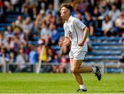4 August 2014; Seán Healy, Kildare makes his way off the field after recieving a black card for fouling Tomás Ó Sé, Kerry. Electric Ireland GAA Football All-Ireland Minor Championship Quarter-Final, Kerry v Kildare, Semple Stadium, Thurles, Co. Tipperary. Picture credit: Barry Cregg / SPORTSFILE