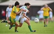 4 August 2014; Patrice Dennehy, Kerry, in action against Shannon McGroddy, Donegal. TG4 All-Ireland Ladies Football Senior Championship Round 2 Qualifier, Donegal v Kerry, St Brendan's Park, Birr, Co. Offaly. Picture credit: Brendan Moran / SPORTSFILE