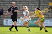 4 August 2014; Bernie Breen, Kerry, in action against Nicole McLaughlin, Donegal. TG4 All-Ireland Ladies Football Senior Championship Round 2 Qualifier, Donegal v Kerry, St Brendan's Park, Birr, Co. Offaly. Picture credit: Brendan Moran / SPORTSFILE